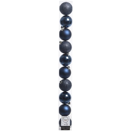 Set palline albero Natale Amicasa 9020214 Night blu