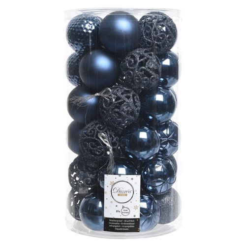 Set palline albero Natale Amicasa 9020810 Night blu