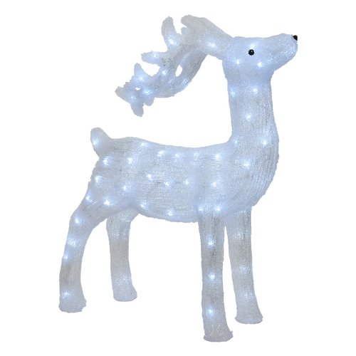 Decoro Kaemingk 491081 Renna Acrilico Led Bianco