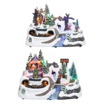 Kaemingk - Paesaggio natalizio Kaemingk 481220 Villaggio led con movimento e musi