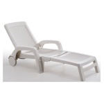 Lettino prendisole Bica 178 MIAMI Bianco