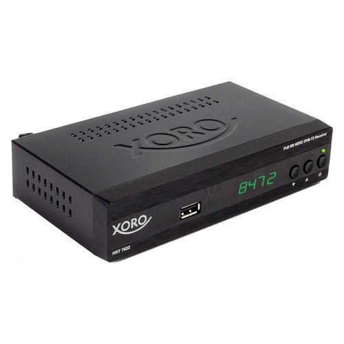 Decoder Xoro HRT 7622 Dvb T2 Hevc 10 Bit Black