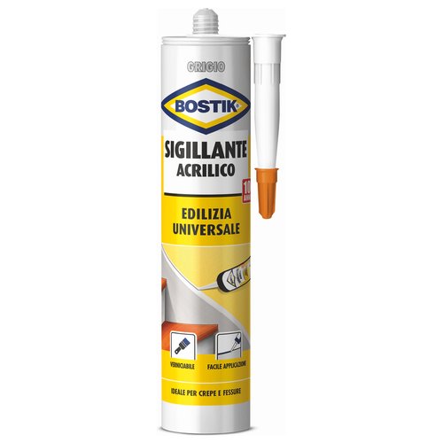 Silicone acrilico Uhu Bostik D2408 Edilizia Universale Grigio