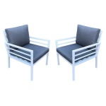 Amicasa - Set poltrone Amicasa Loren Bianco