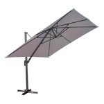 Amicasa - Ombrellone Amicasa 3 x 3 m Roma Grigio