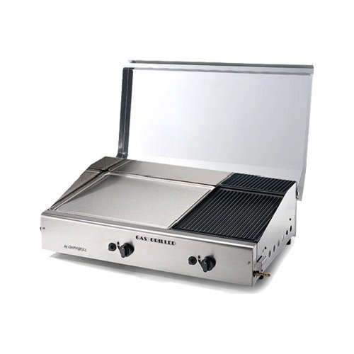 Piastra cottura Ompagrill 4068 COVER M Plancha Double Duegas Satinato