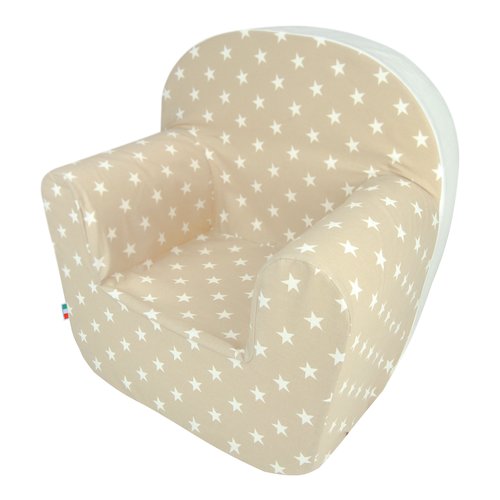 Poltroncina bimbo Baby Idea 5685SBG Sfoderabile Stelle beige
