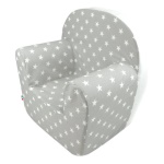 Baby Idea - Poltroncina bimbo Baby Idea 56855GR Sfoderabile Stelle grigio