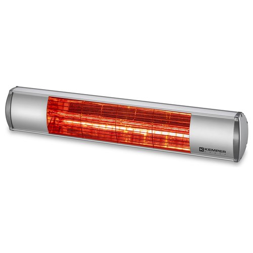 Stufa infrarossi Kemper 65437KW20 SOLEADO Elektrik Silver