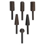 Set molette abrasive trapano Kwb 495500 tipo raspa per legno