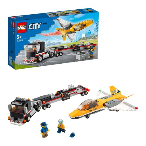 Trasportatore di jet acrobatico Costruzioni Lego 60289 City Great Vehicles Trasportatore di jet acroba