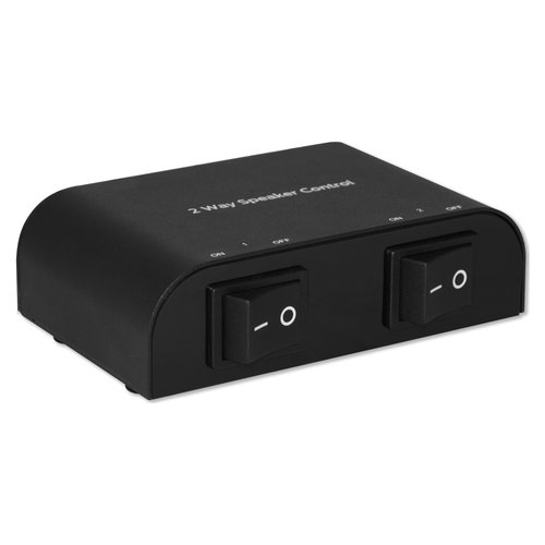 Techly Commutatore audio per casse acustiche 2 vie con Terminali a vite