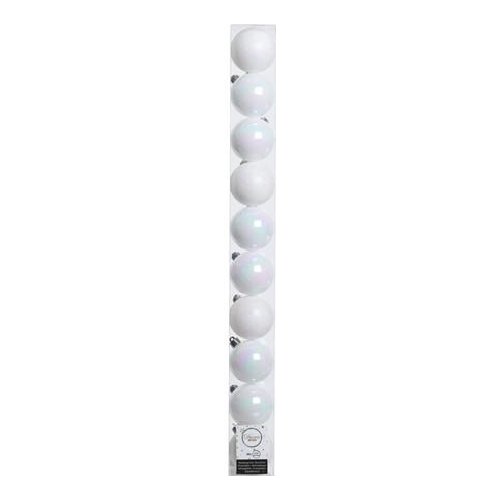 Set palline albero di natale Amicasa 9020175 White iris