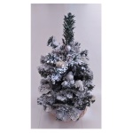 Albero Natale soprammobile Tabor 159139 Bianco argento