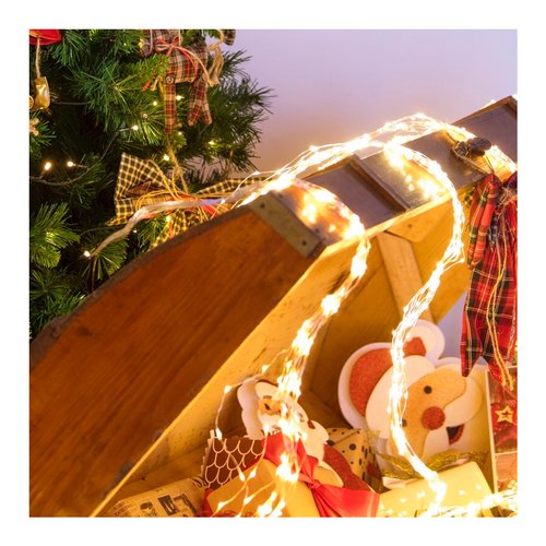 Filo luci Natale Lotti 48744 XMAS KING Cascata Rame