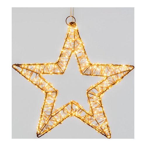 Decoro luminoso Lotti 68414 Stella Marrone 3D Micro Led