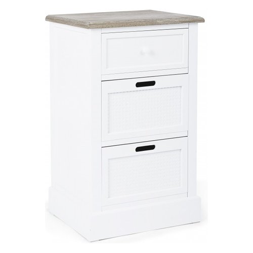 Cassettiera Yes Everyday 0740492 DOROTEA Bianco e Legno naturale