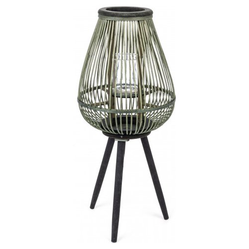Lanterna Yes Everyday 0140945 BAMBOO Con Treppiede Nero