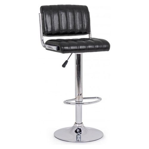 Sgabello Yes Everyday 0733294 BARCLAY Nero e Cromo lucido