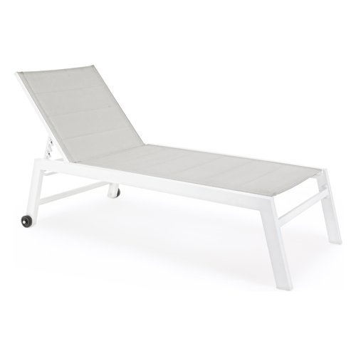 Lettino prendisole Yes Everyday 0662914 HILDE Bianco cloud