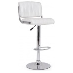 Sgabello Yes Everyday 0733293 BARCLAY Bianco e Cromo Lucido