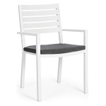 Sedia con braccioli Yes Everyday 0662928 HELINA Bianco