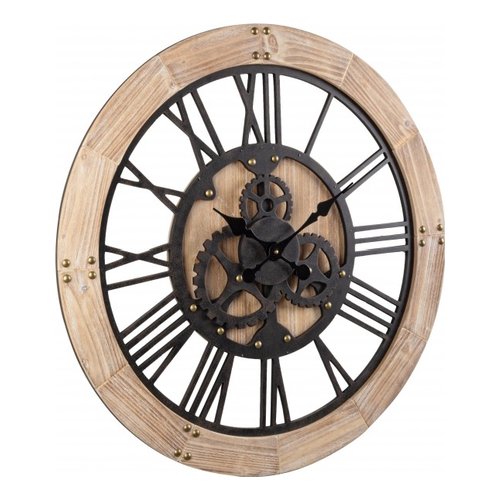 Orologio da parete Yes Everyday 0181898 Ticking Q20 Nero e Legno
