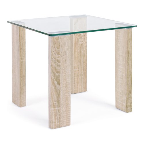 Tavolino Yes Everyday 0732226 NEW ARLEY Vetro e Legno naturale