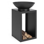 Braciere Yes Everyday 0782421 EFESTO Con Porta Legna Nero