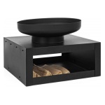 Yes Everyday - Braciere Yes Everyday 0782423 EFESTO con porta legna Nero