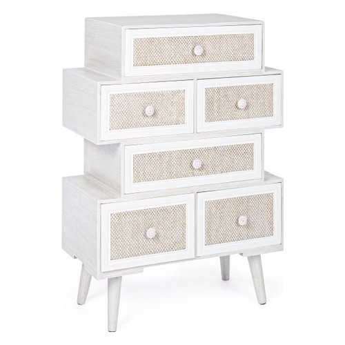 Cassettiera Yes Everyday 0744881 MONTIEL Bianco e Lino