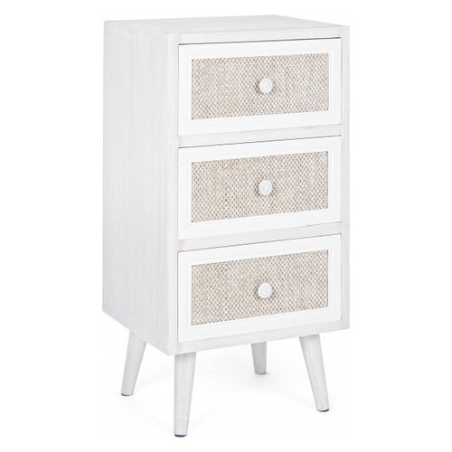 Cassettiera Yes Everyday 0744876 MONTIEL Bianco e Lino