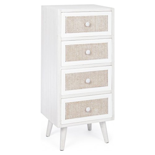 Cassettiera Yes Everyday 0744877 MONTIEL Bianco e Lino