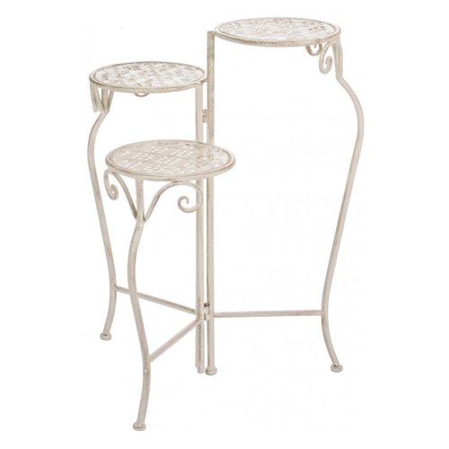 Porta vaso Yes Everyday 0720992 MELANIE Triplo Rialzato Bianco anticat