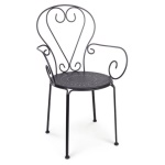 Sedia con braccioli Yes Everyday 0802391 ETIENNE Antracite