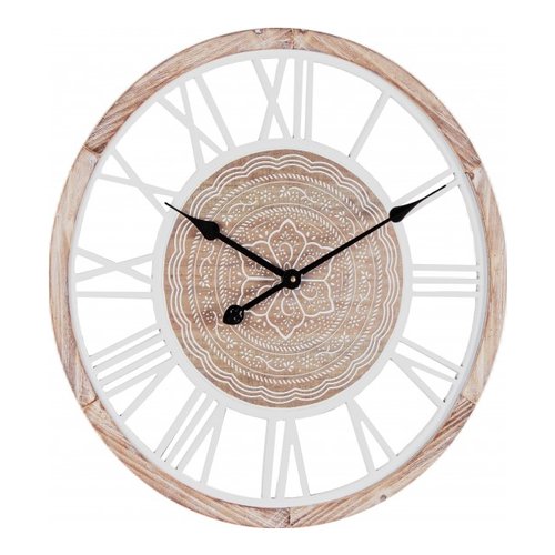 Orologio da parete Yes Everyday 0182145 Ticking Q99 Bianco e Legno