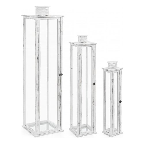 Set lanterne Yes Everyday 0140923 OTTAWA Bianco anticato