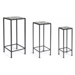 Set porta vasi piante Yes Everyday 0806172 POSITANO tavolini Nero