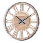 Orologio da parete Yes Everyday 0182149 Ticking Q97 Argento e Legno