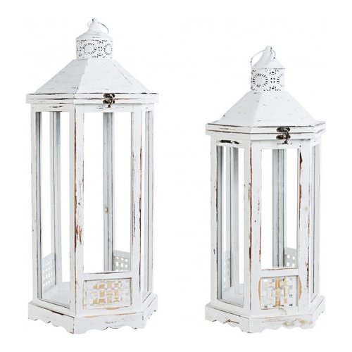 Set lanterne Yes Everyday 0140992 FARAH Bianco anticato