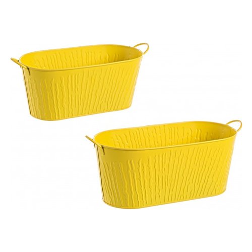 Set vasi piante Yes Everyday 0502805 CORTECCIA Giallo opaco