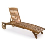 Yes Everyday - Lettino prendisole Yes Everyday 0805121 NOEMI Acacia naturale