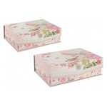 Yes Everyday - Set scatole portaoggetti Yes Everyday 0183883 Cardellino Rosa e Verde