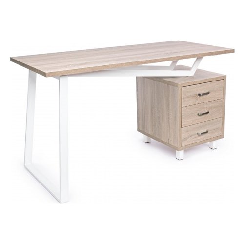 Scrivania Yes Everyday 0710373 ARMANDE Bianco e Legno naturale