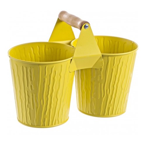 Set vasi piante Yes Everyday 0502800 CORTECCIA Giallo opaco