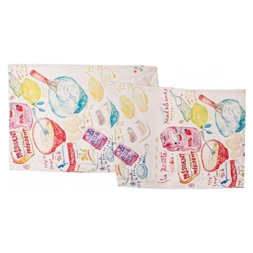 Tovaglia runner Yes Everyday 0463182 RICETTA Bianco