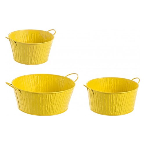 Set vasi piante Yes Everyday 0502804 CORTECCIA Giallo opaco