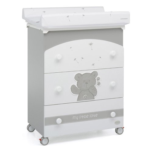 Bagnetto fasciatoio Foppapedretti 9900072712 MY LITTLE LOVE 3 cassetti