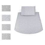 Baby Idea - Lenzuola culla Baby Idea 30100 Set 4 pz avvicinamento