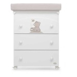 Bagnetto fasciatoio Foppapedretti 9900073410 GOLOSONE 3 cassetti Bianc